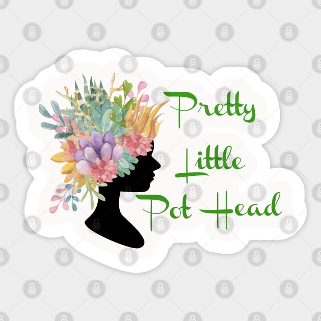 Pretty Little Pot Head Sticker by Danipost